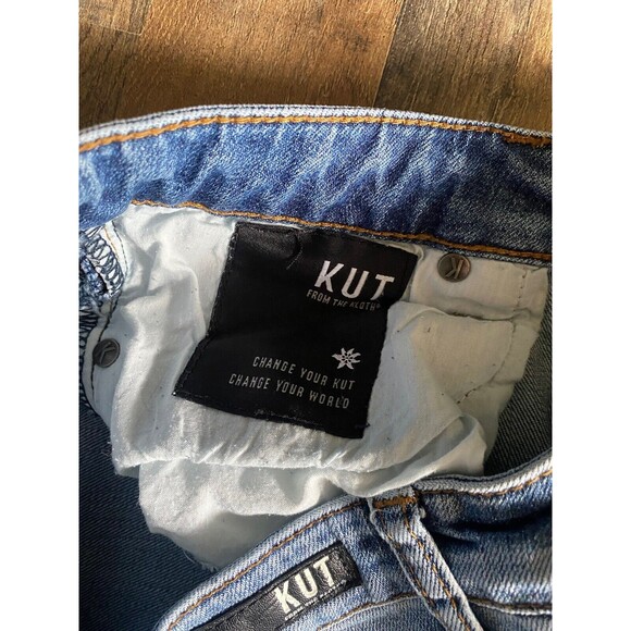 KUT FROM THE KLOTH REESE ANKLE STRAIGHT LEG JEANS WOMENS SIZE 6 - Picture 5 of 8